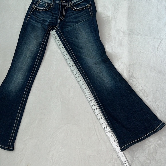 Miss Me Flare Blue Jeans Size 28 - Picture 10 of 11